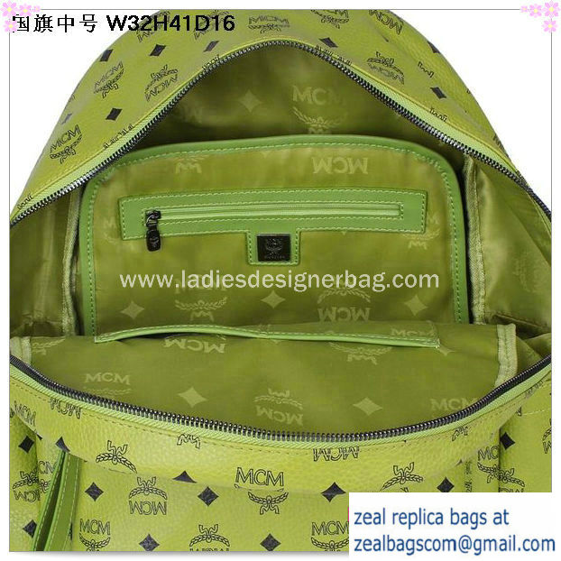 High Quality Replica MCM Medium Flag of UK Backpack MC5173 Green - Click Image to Close